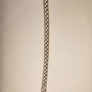 14k Gold and Silver Braided Chain Bracelet